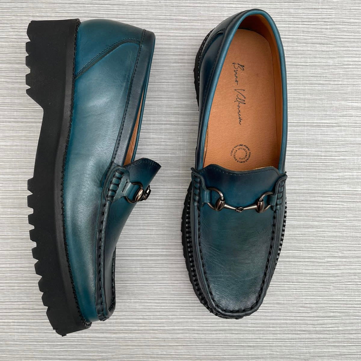 Mocasín Shore blue plataforma y suela ultra Mod 2023