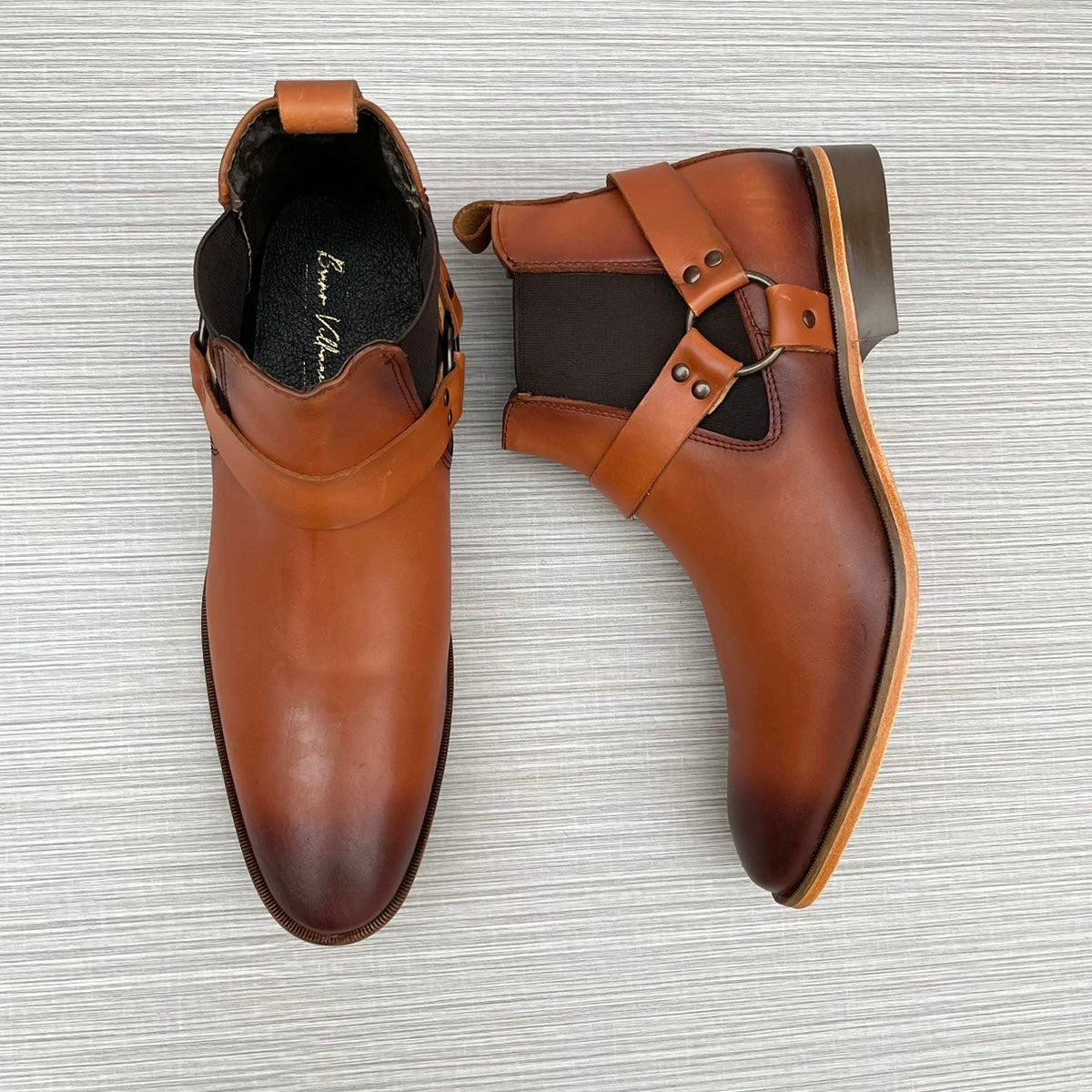Arnés Chelsea Boots Wax smoked suela cocida Mod 400