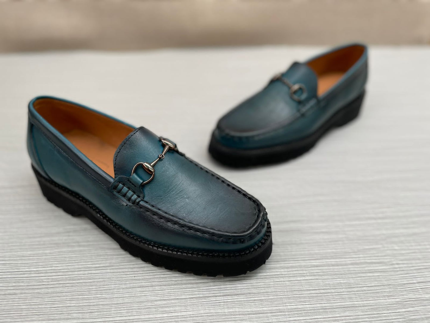 Mocasín Shore blue plataforma y suela ultra Mod 2023