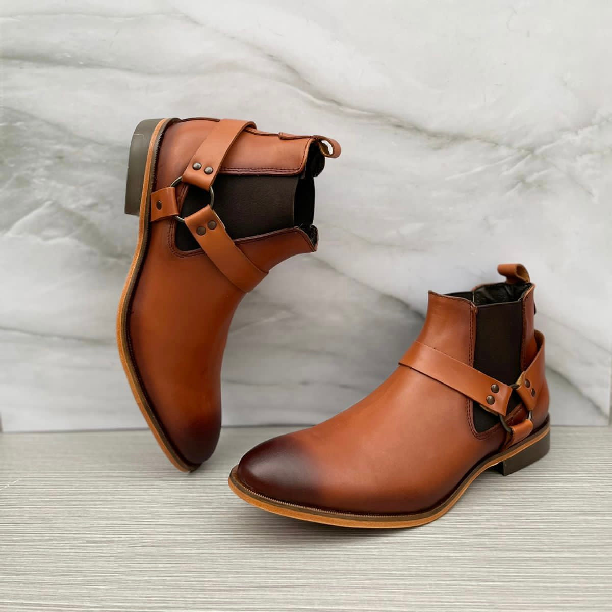 Arnés Chelsea Boots Wax smoked suela cocida Mod 400