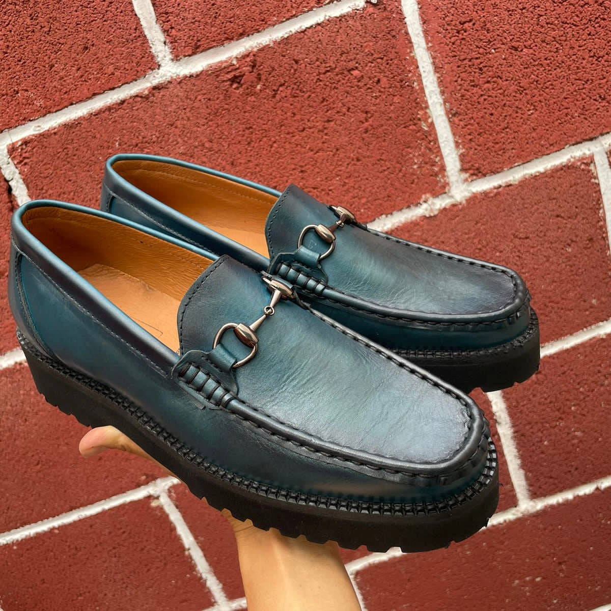 Mocasín Shore blue plataforma y suela ultra Mod 2023