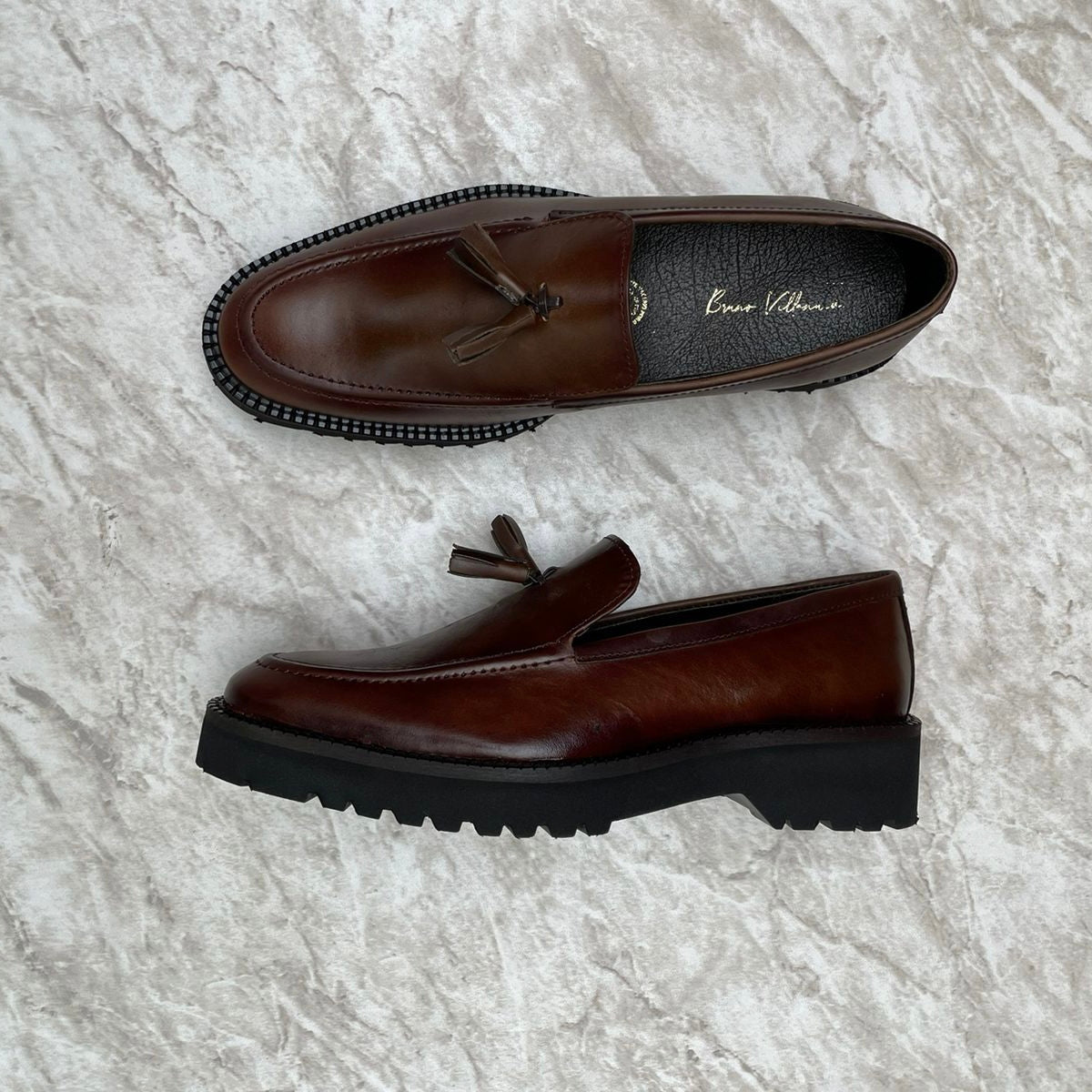 Loafer plataforma piel y suela ultra confort Mod 7018