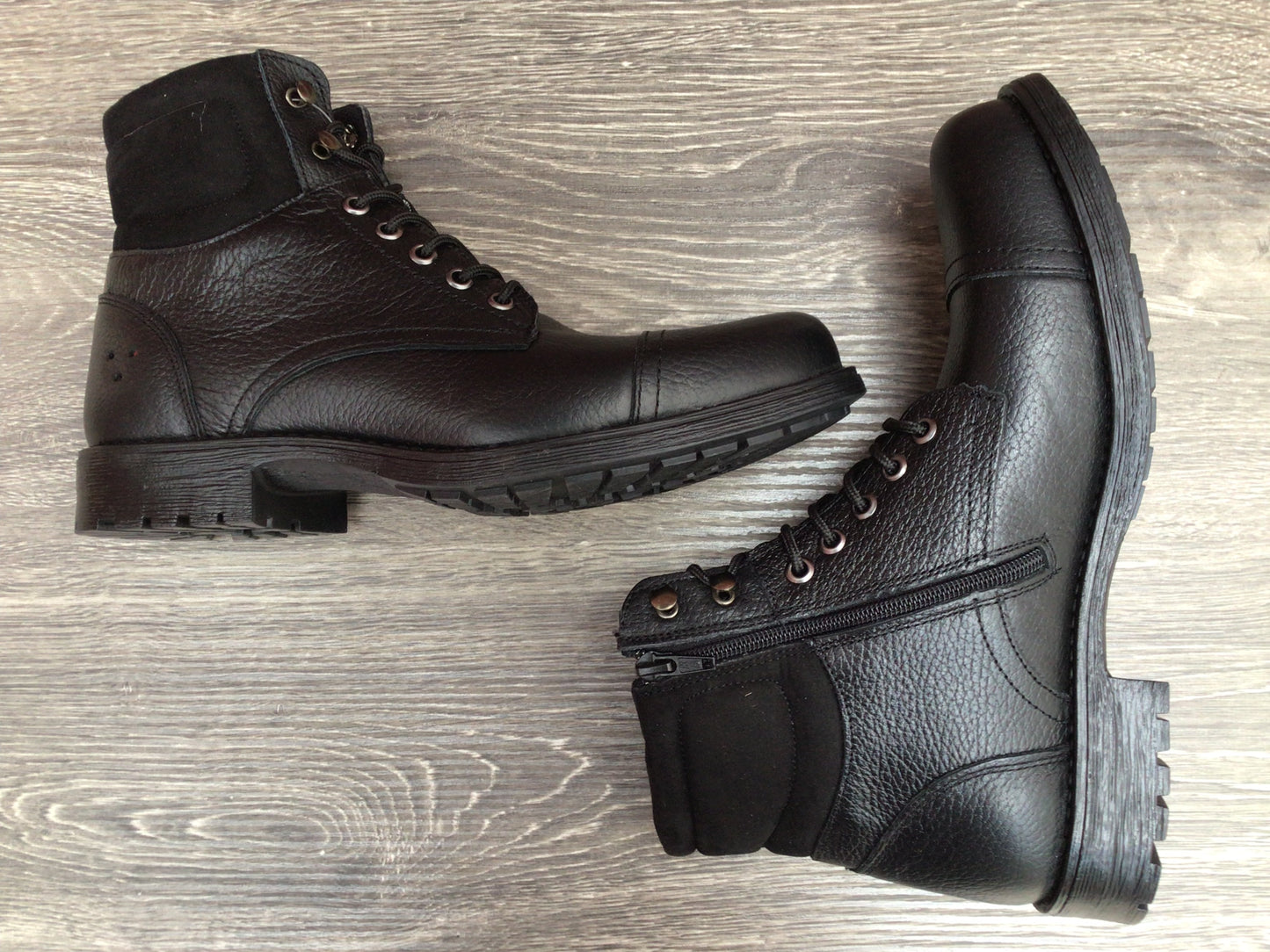 Bota de piel suela antiderrapante Mercer Negro 33904