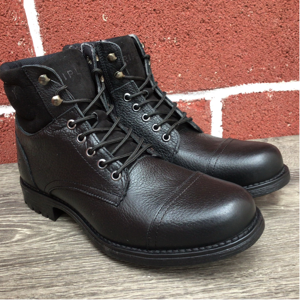 Bota de piel suela antiderrapante Mercer Negro 33904