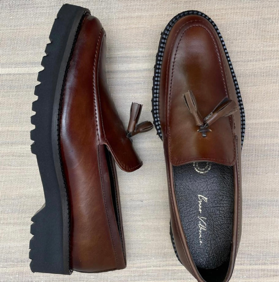 Loafer plataforma piel y suela ultra confort Mod 7018