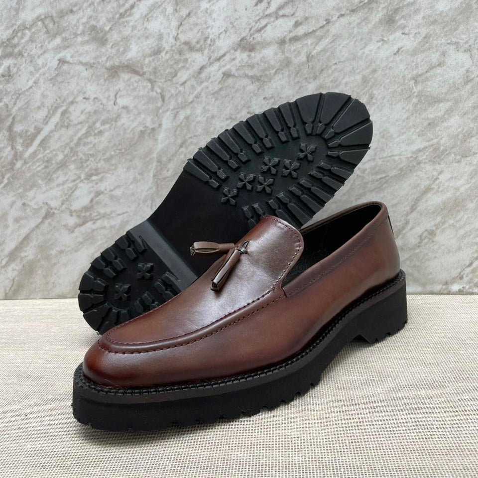 Loafer plataforma piel y suela ultra confort Mod 7018