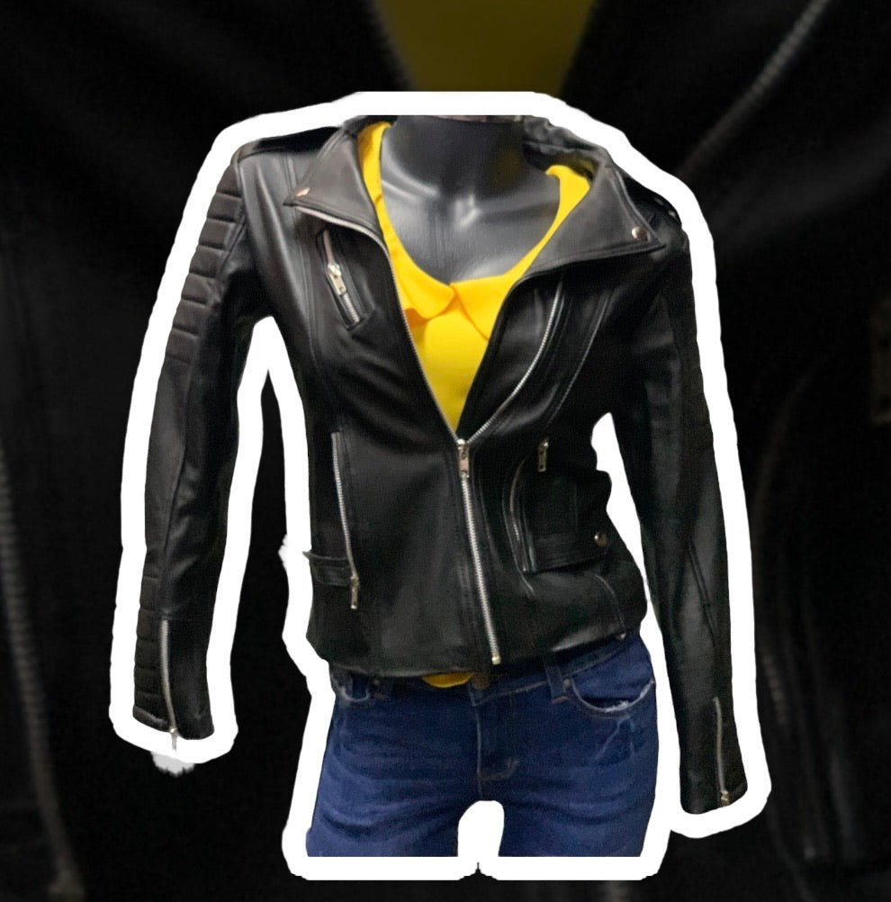Chamarra Dama 100% piel Modelo Lady Rocker