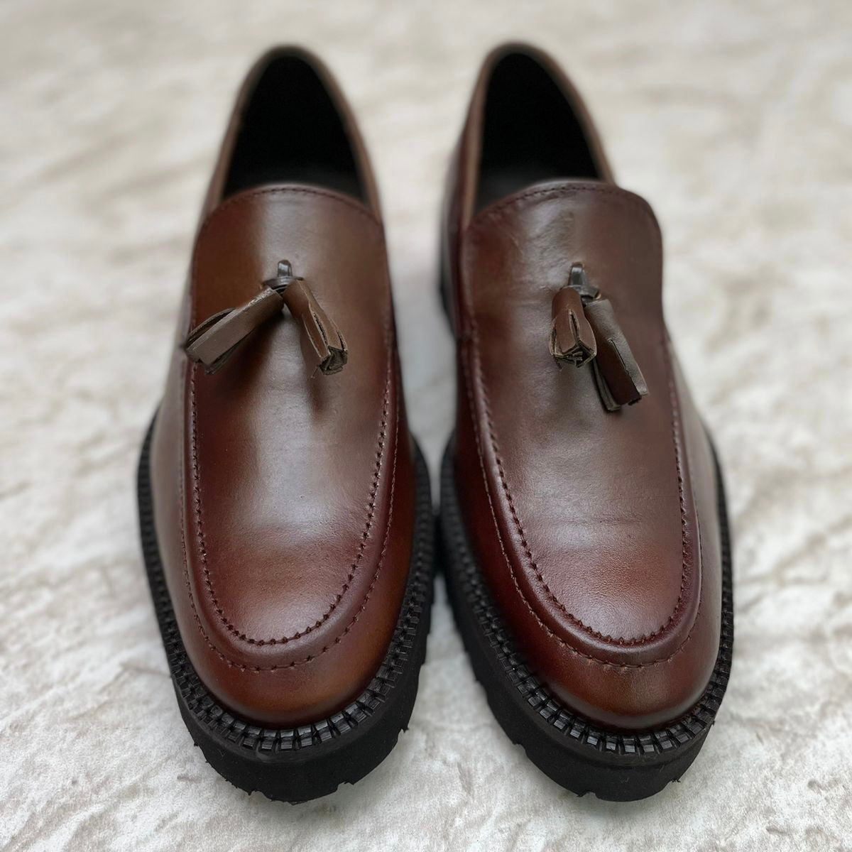 Loafer plataforma piel y suela ultra confort Mod 7018
