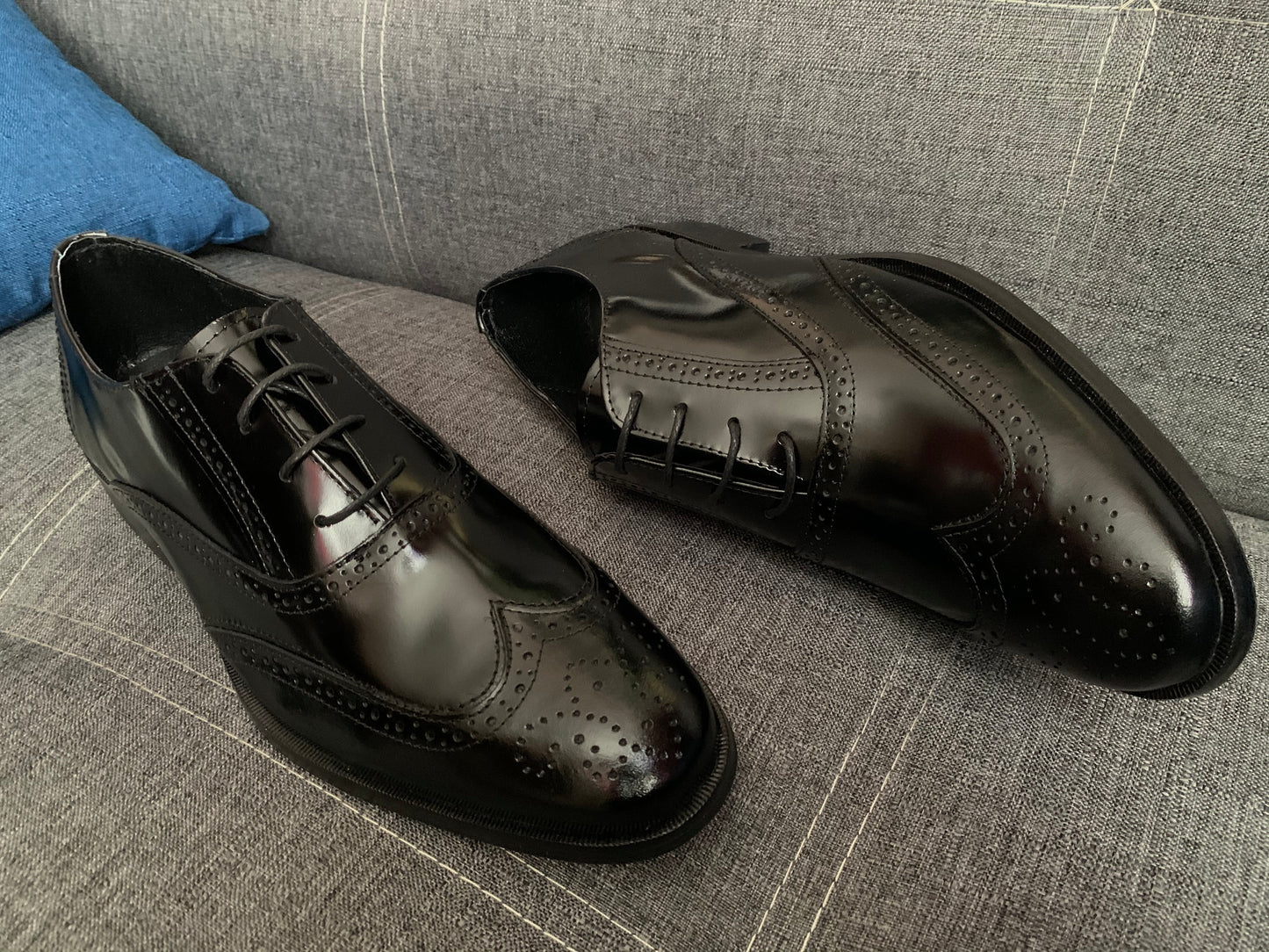Bostoniano Black suit corte piel y suela de cuero Mod 7015