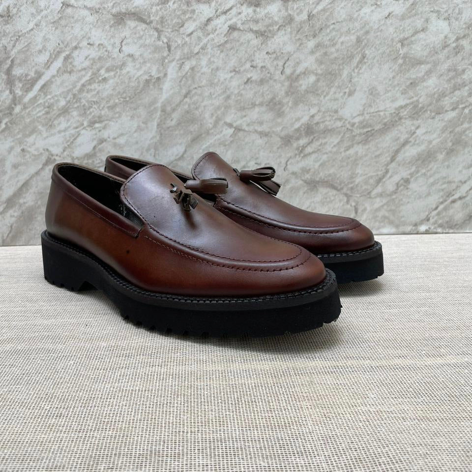 Loafer plataforma piel y suela ultra confort Mod 7018