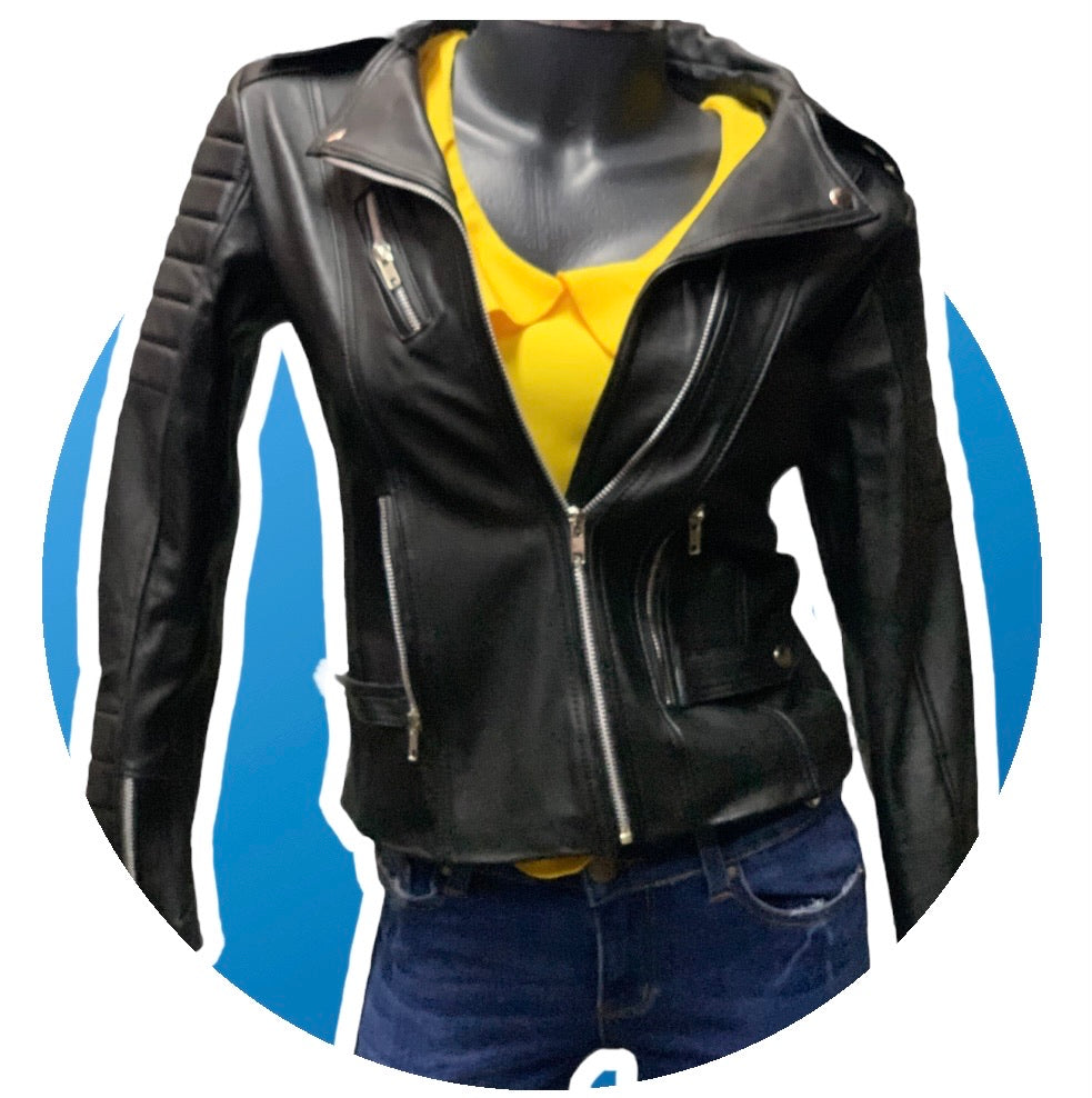 Chamarra Dama 100% piel Modelo Lady Rocker
