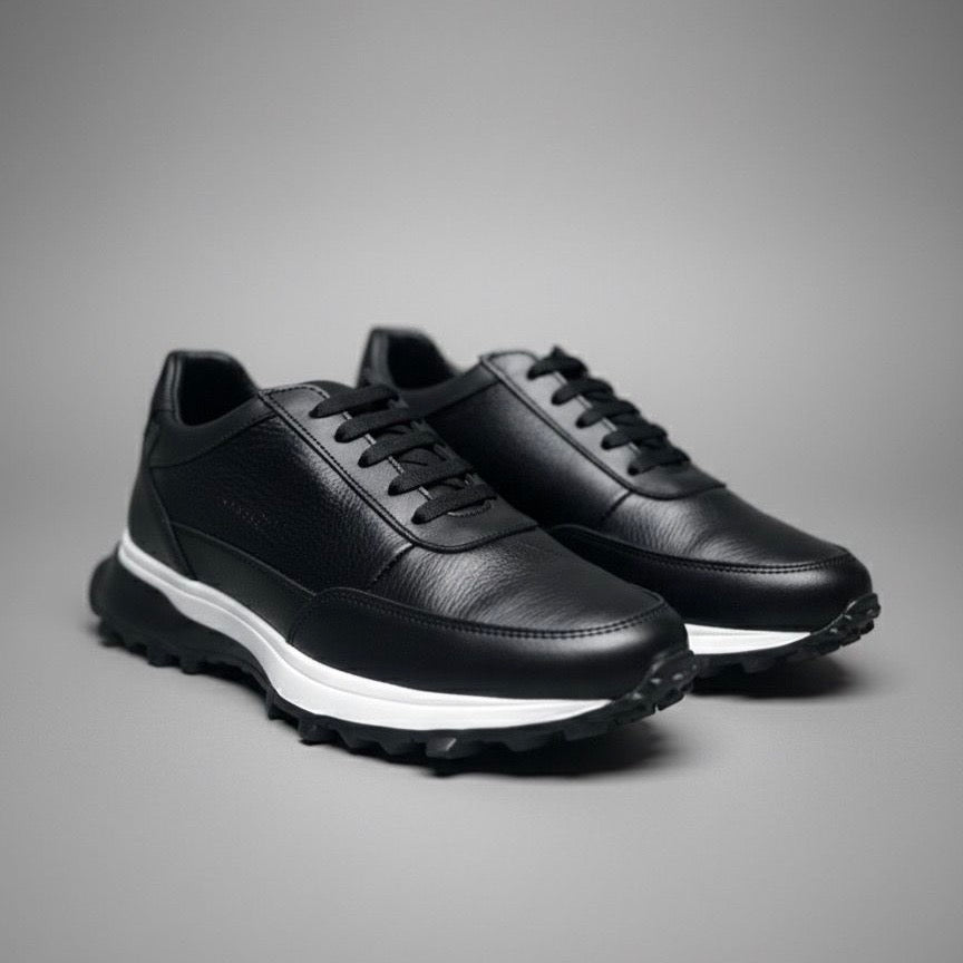 Sneakers con piel de venado y res + suela ultraligera de Eva Mod 20K