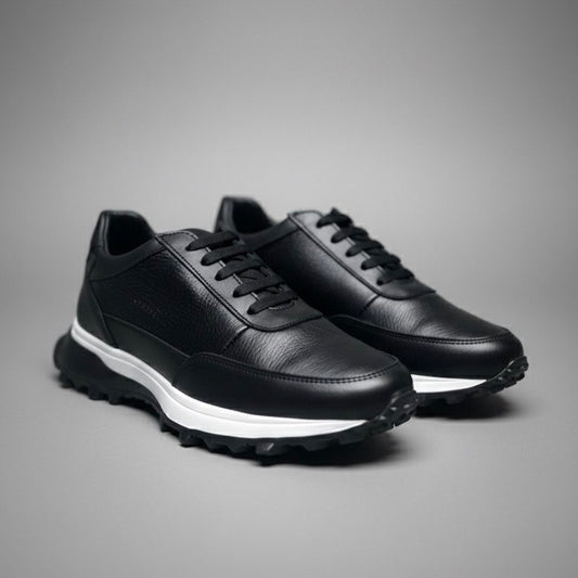 Sneakers con piel de venado y res + suela ultraligera de Eva Mod 20K