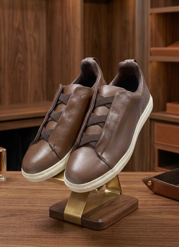 Sneakers café de Piel - Modelo 4101