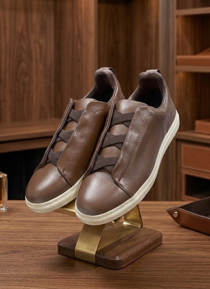 Sneakers café de Piel - Modelo 4101