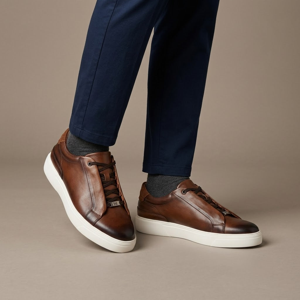 Tenis camel entintado Taupe mod S1496