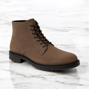 Bota casual Jhon de gamuza premium color camel modelo RCH-001
