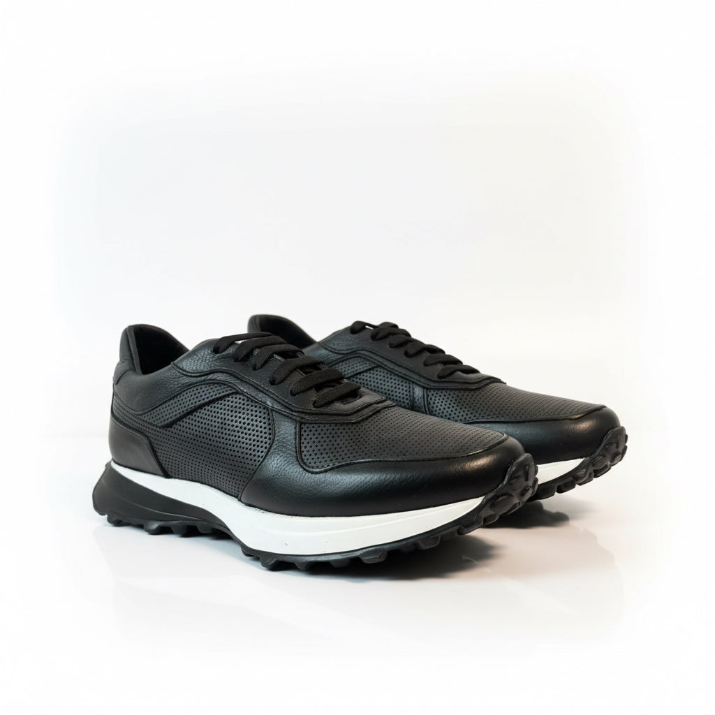 Sneakers de piel + suela ultraligera  20015