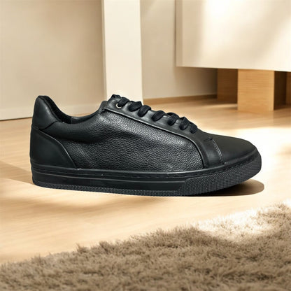 Sneakers AB all black corte piel Mod 2028