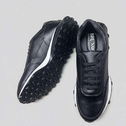 Sneakers con piel de venado y res + suela ultraligera de Eva Mod 20K