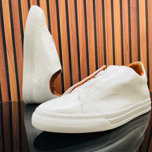 Sneakers Z All white corte piel Mod 1009