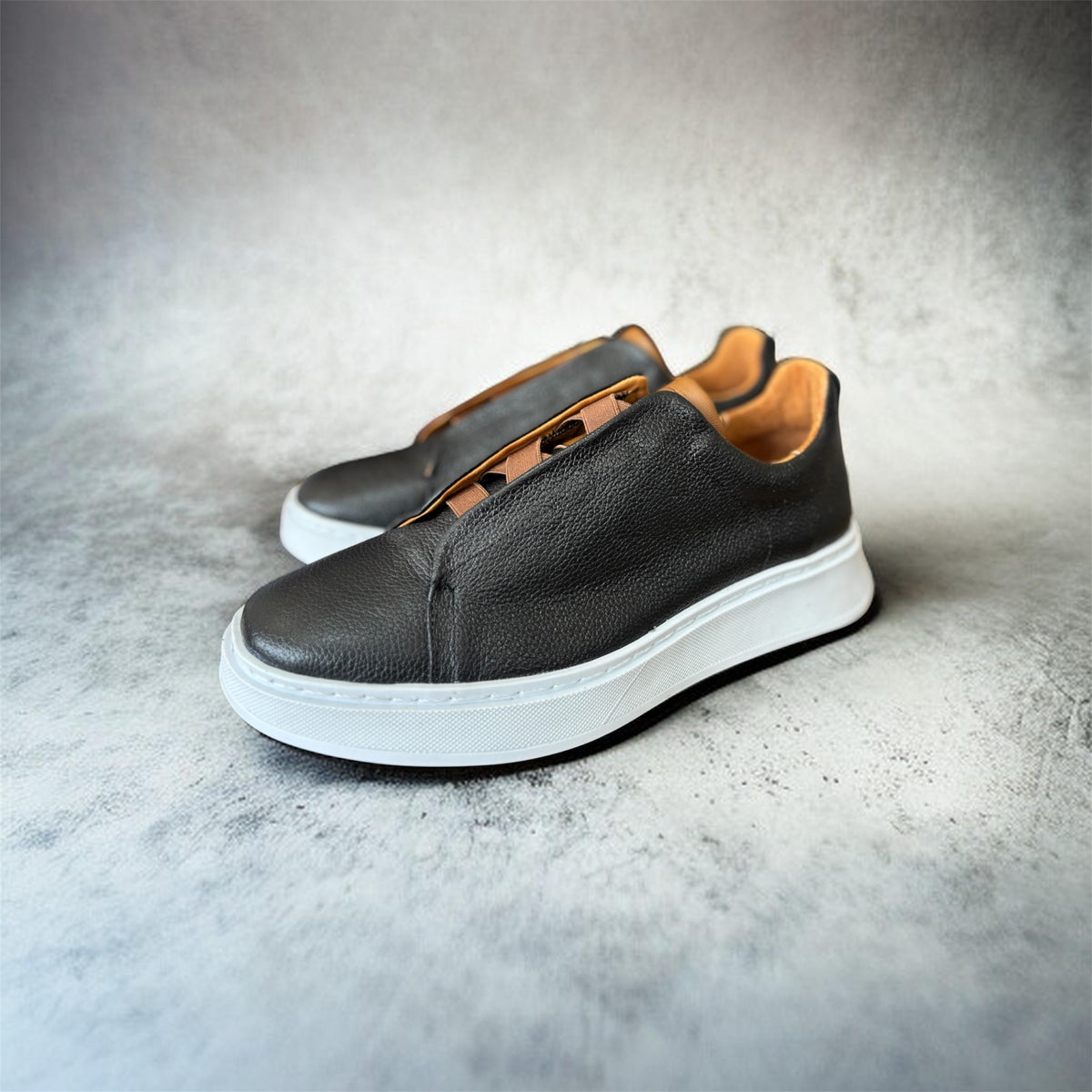 Sneakers Z black & brown piel Mod 1009SA