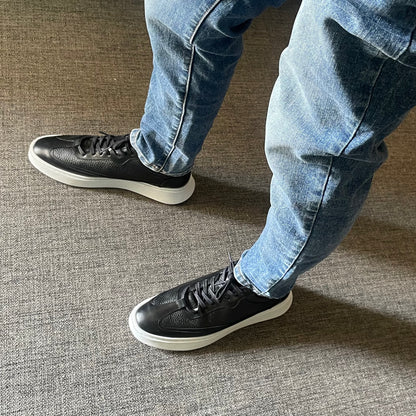Sneakers Hugo black corte piel Mod 121