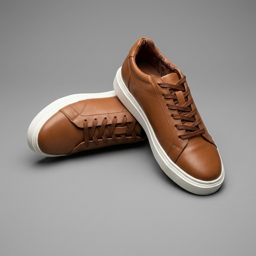 Tenis casuales color miel mod 1410
