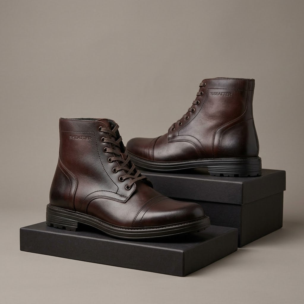 Bota casual camel entintado café mod s6016
