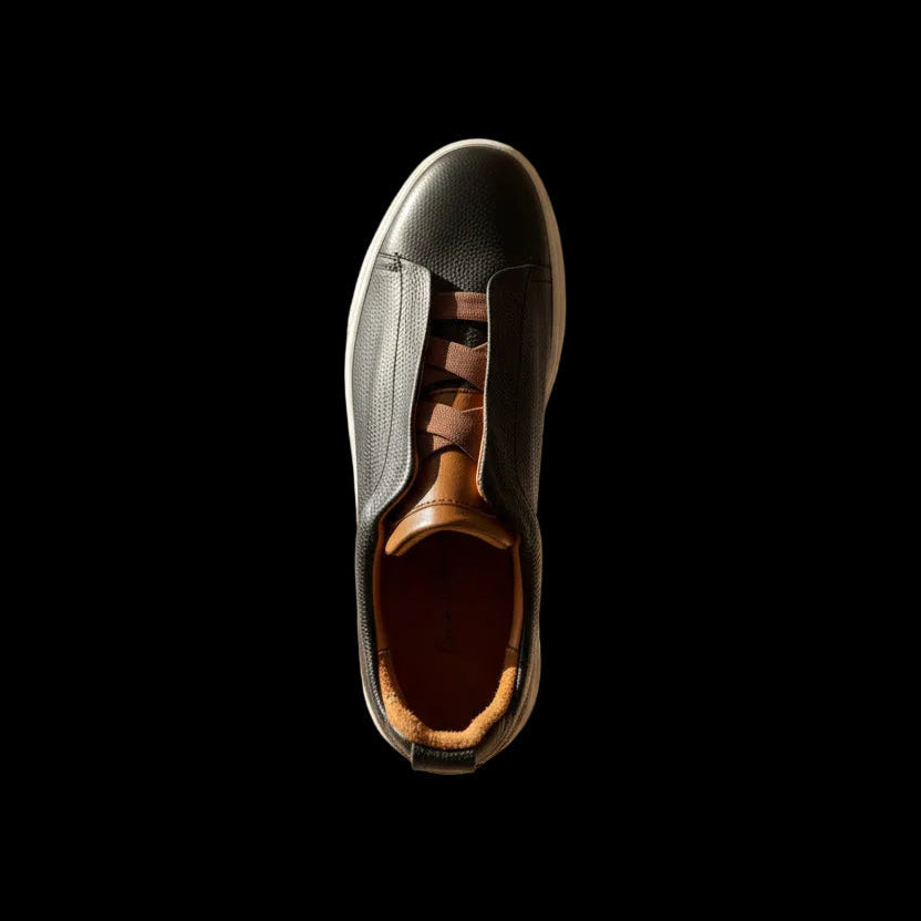 Sneakers Z black & brown piel Mod 1009SA