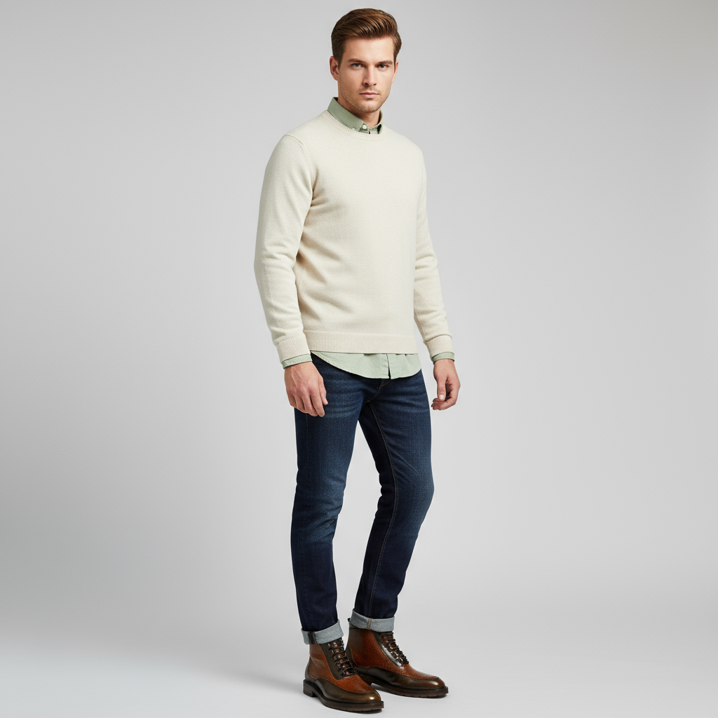 Honey diamond bota de piel y suela de cuero+ Antiderrapante color Miel Modelo 3000