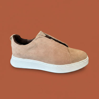 Sneakers Z sand gamuza corte piel Mod 1009SA