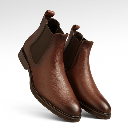 Bota Chelsea Flotter ahumada corte de piel color cogñac modelo 400