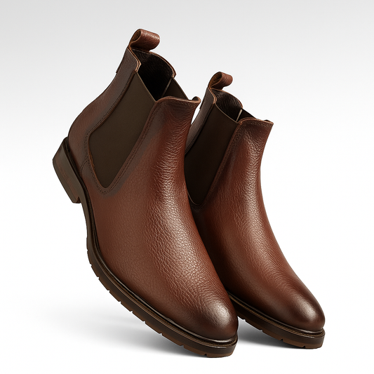 Bota Chelsea Flotter ahumada corte de piel color cogñac modelo 400