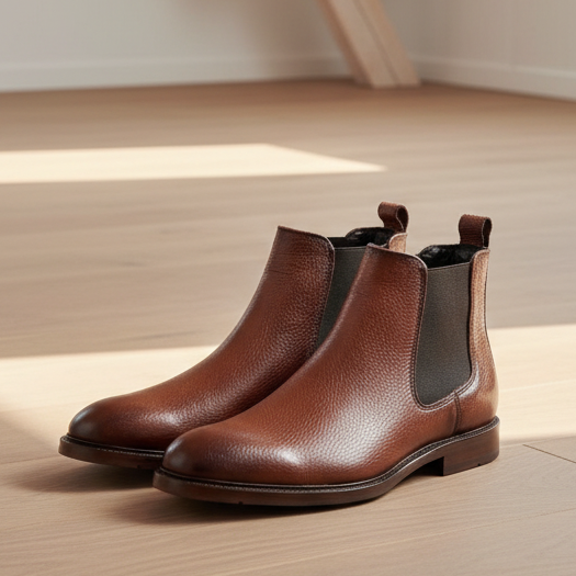 Bota Chelsea Flotter ahumada corte de piel color cogñac modelo 400