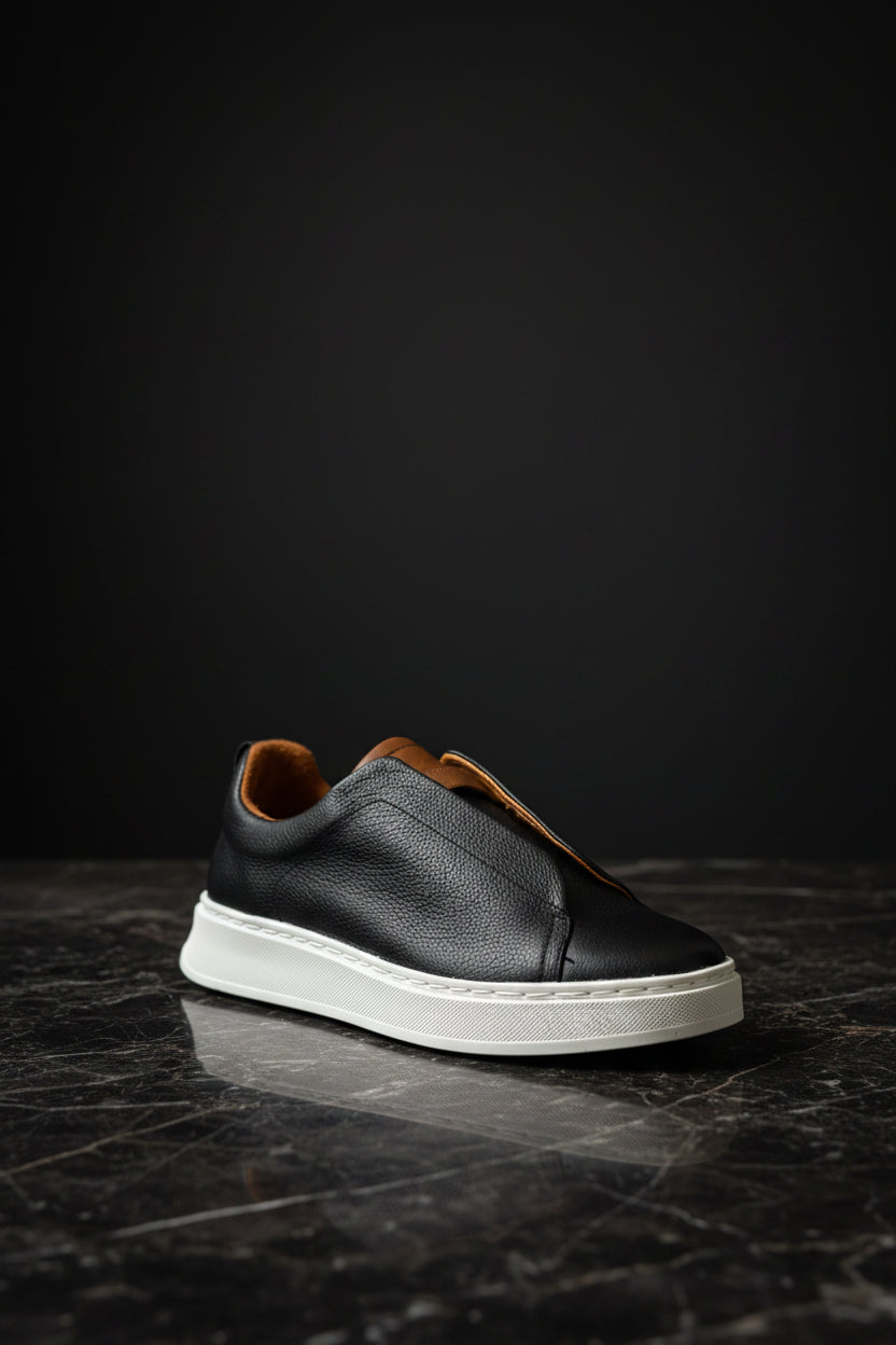 Sneakers Z black & brown piel Mod 1009SA