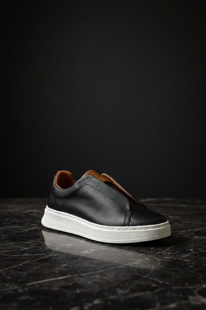 Sneakers Z black & brown piel Mod 1009SA