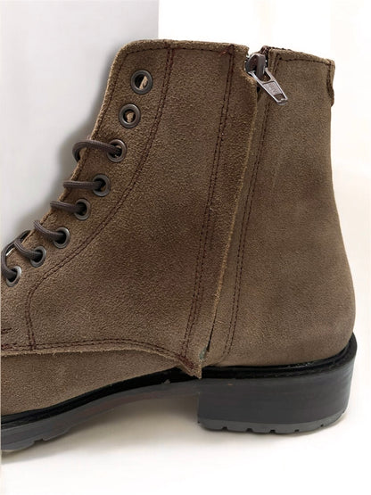Bota casual Jhon de gamuza premium color camel modelo RCH-001