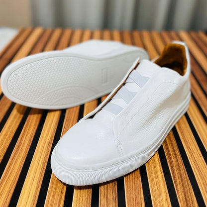 Sneakers Z All white corte piel Mod 1009