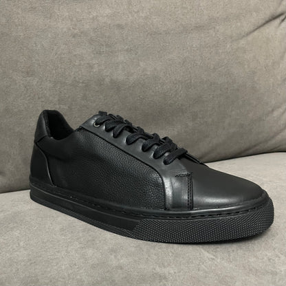 Sneakers AB all black corte piel Mod 2028
