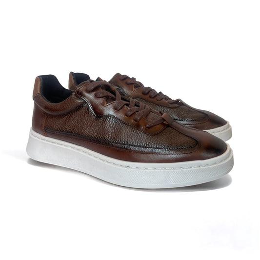 Sneakers Hugo oak corte piel Mod 121