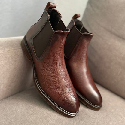 Bota Chelsea Flotter ahumada corte de piel color cogñac modelo 400