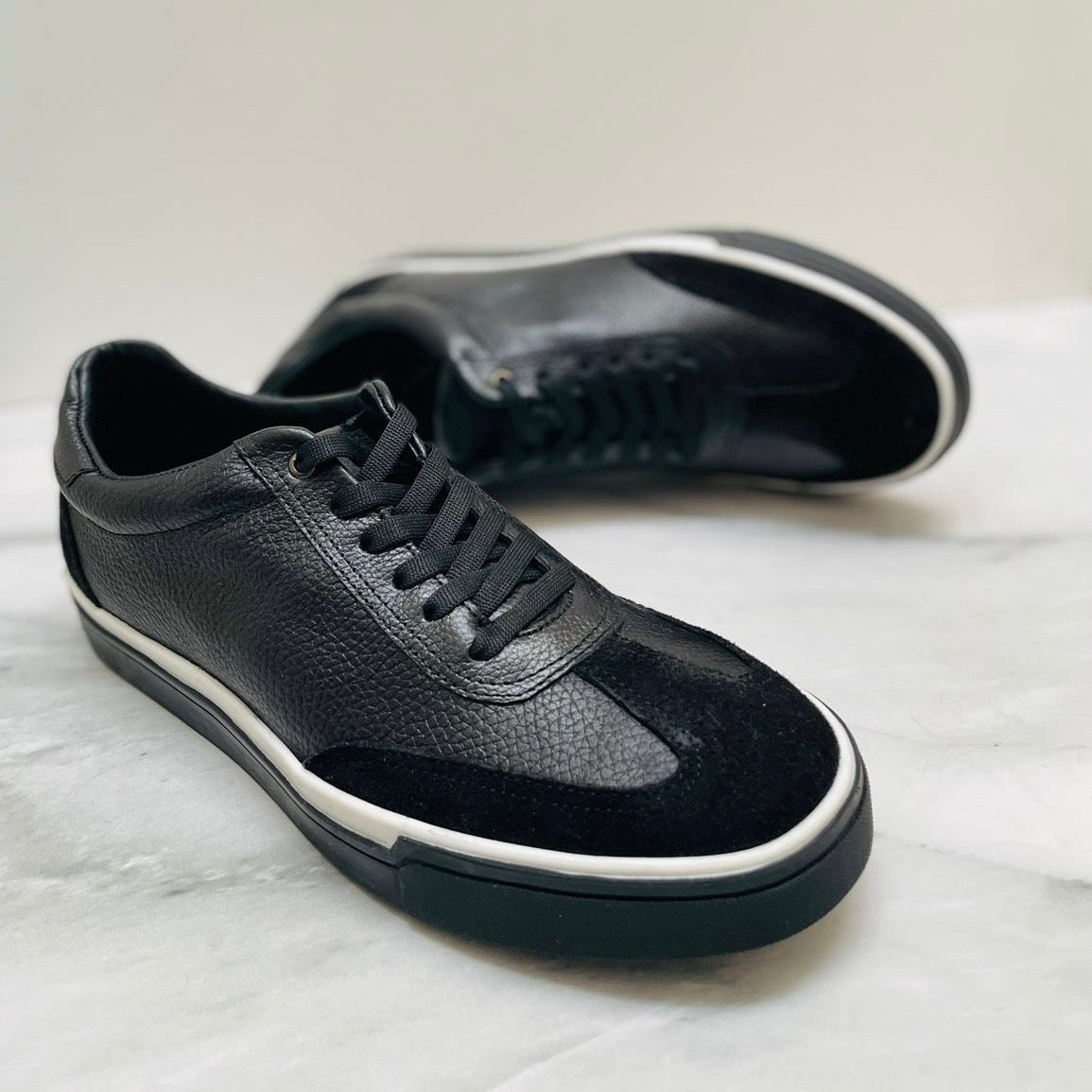 Sneakers Batuque black corte piel Mod 5051