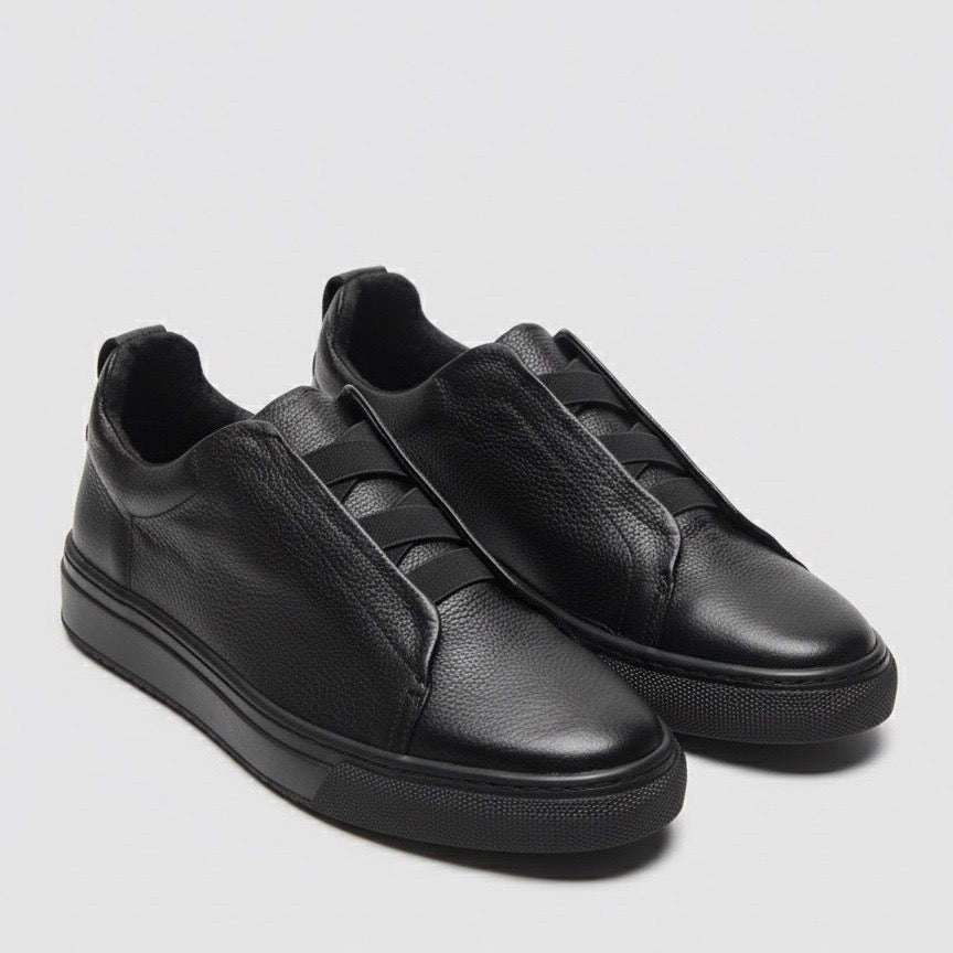 Sneakers Z all black corte piel Mod 1009