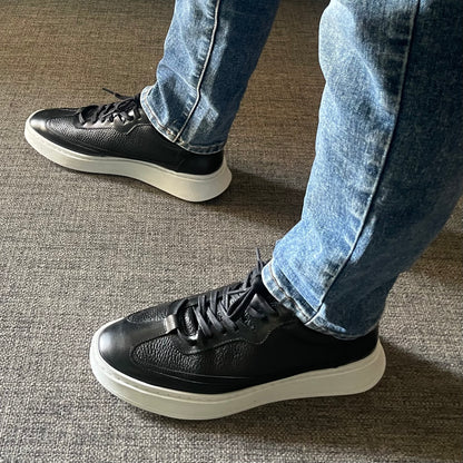 Sneakers Hugo black corte piel Mod 121