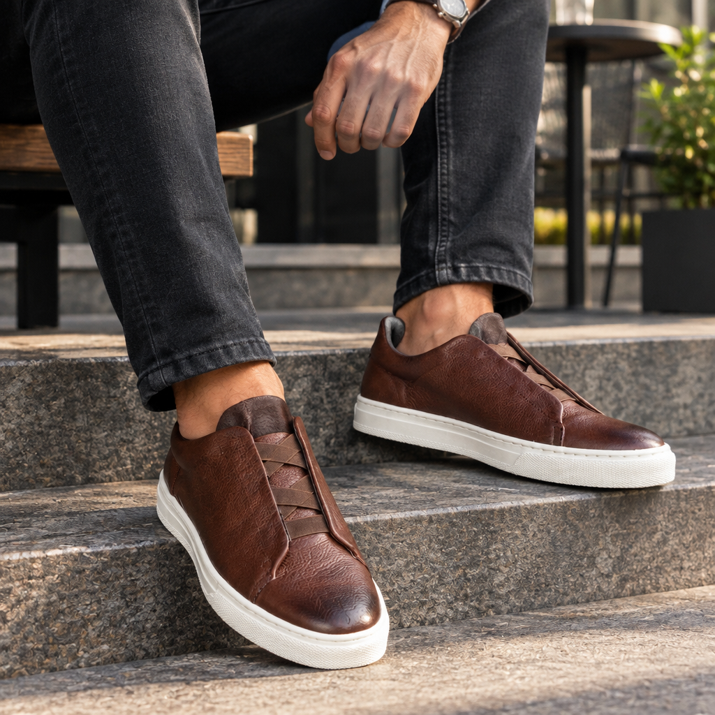 Sneakers Z shedron corte piel Mod 1009