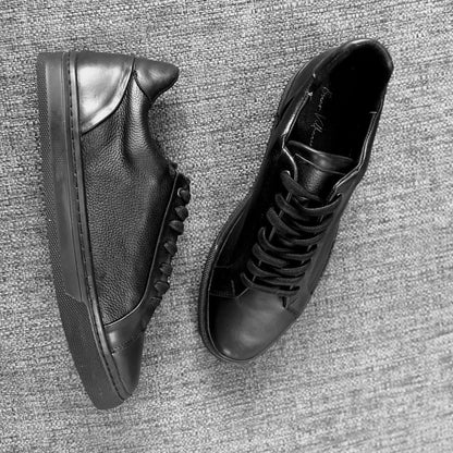 Sneakers AB all black corte piel Mod 2028