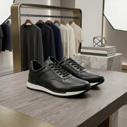 Sneakers negros de piel mod 306