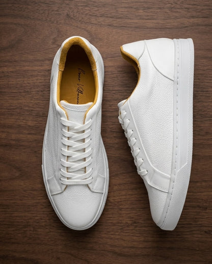 Sneakers white  corte piel Mod 2028