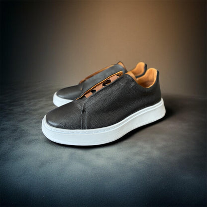 Sneakers Z black & brown piel Mod 1009SA